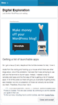 Mobile Screenshot of digitalexploration.wordpress.com