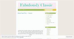 Desktop Screenshot of fabulouslyclassic.wordpress.com