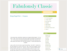 Tablet Screenshot of fabulouslyclassic.wordpress.com
