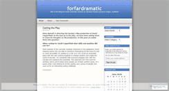 Desktop Screenshot of forfardramatic.wordpress.com