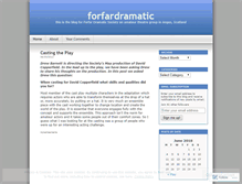 Tablet Screenshot of forfardramatic.wordpress.com