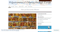 Desktop Screenshot of gastronomicalodyssey.wordpress.com