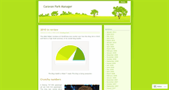 Desktop Screenshot of caravanparkmanager.wordpress.com