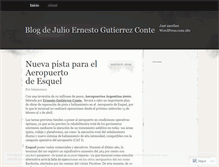 Tablet Screenshot of julioernestogutierrez.wordpress.com