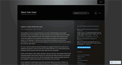 Desktop Screenshot of blackholeheart.wordpress.com