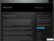 Tablet Screenshot of blackholeheart.wordpress.com