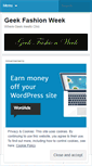 Mobile Screenshot of geekfashionweek.wordpress.com