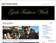 Tablet Screenshot of geekfashionweek.wordpress.com