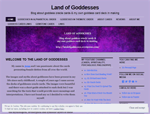 Tablet Screenshot of landofgoddesses.wordpress.com