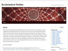 Tablet Screenshot of ecclesiasticaltextiles.wordpress.com