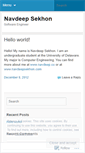 Mobile Screenshot of navdeepsekhon.wordpress.com