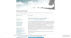 Desktop Screenshot of preformedponds.wordpress.com