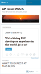 Mobile Screenshot of apisraelwatch.wordpress.com