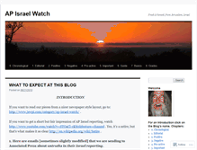 Tablet Screenshot of apisraelwatch.wordpress.com