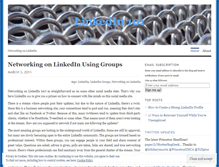 Tablet Screenshot of linkedin101.wordpress.com