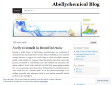 Tablet Screenshot of abellychemical.wordpress.com