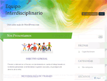 Tablet Screenshot of interdisciplinario.wordpress.com