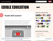 Tablet Screenshot of edibleeducation.wordpress.com