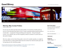 Tablet Screenshot of gawdblimey.wordpress.com