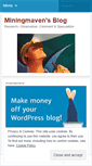 Mobile Screenshot of miningmaven.wordpress.com