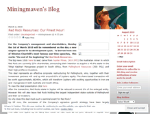 Tablet Screenshot of miningmaven.wordpress.com