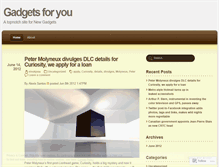 Tablet Screenshot of gadgetsforu.wordpress.com