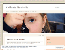 Tablet Screenshot of kidtastenashville.wordpress.com