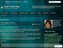 Tablet Screenshot of katelovesbooks.wordpress.com