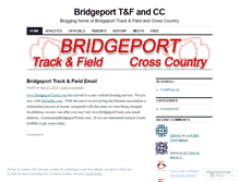 Tablet Screenshot of bridgeporttrack.wordpress.com
