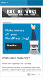 Mobile Screenshot of boxofwoks.wordpress.com