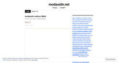 Desktop Screenshot of modaustin.wordpress.com