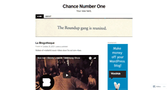 Desktop Screenshot of chanceone.wordpress.com