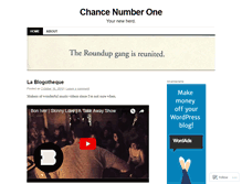Tablet Screenshot of chanceone.wordpress.com