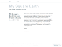 Tablet Screenshot of mysquareearth.wordpress.com