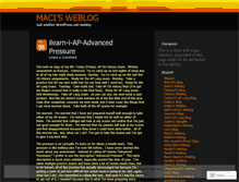 Tablet Screenshot of maci12.wordpress.com