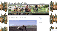 Desktop Screenshot of claytoncallenshorsetraining.wordpress.com