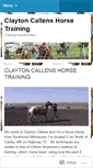 Mobile Screenshot of claytoncallenshorsetraining.wordpress.com