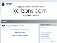 Tablet Screenshot of karlzons.wordpress.com