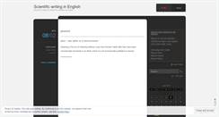 Desktop Screenshot of englishscientificwriting.wordpress.com