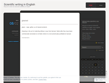 Tablet Screenshot of englishscientificwriting.wordpress.com