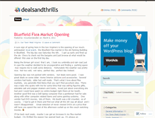 Tablet Screenshot of dealsandthrills.wordpress.com