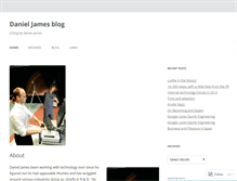 Tablet Screenshot of danieljamesorg.wordpress.com