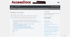 Desktop Screenshot of accessdocs.wordpress.com