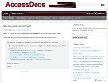 Tablet Screenshot of accessdocs.wordpress.com