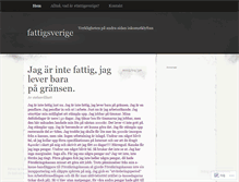 Tablet Screenshot of fattigsverige.wordpress.com