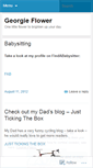 Mobile Screenshot of georgieflower.wordpress.com