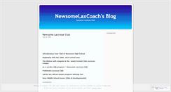 Desktop Screenshot of newsomelacrosseclub.wordpress.com