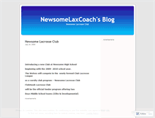 Tablet Screenshot of newsomelacrosseclub.wordpress.com