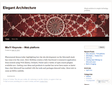 Tablet Screenshot of elegantarchitecture.wordpress.com