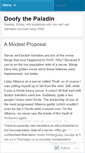 Mobile Screenshot of doofythepaladin.wordpress.com